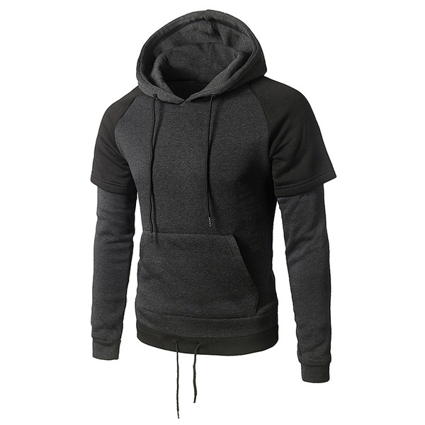 Sport-alkalmi férfi pulóver nyakkendővel, fekete és sötétszürke színben