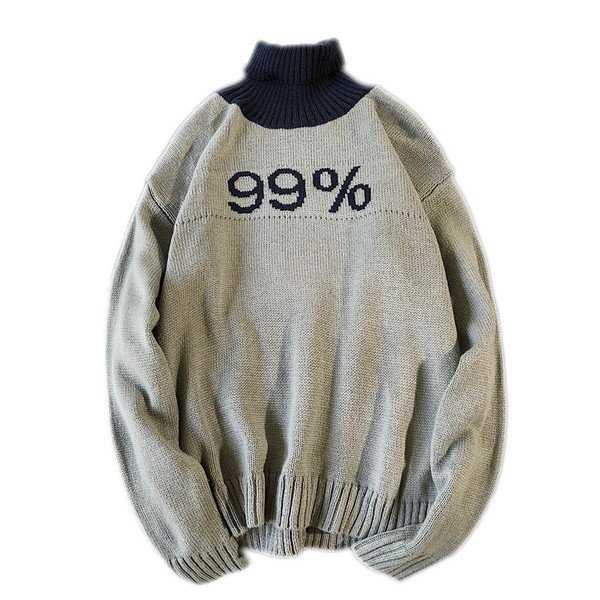 Casual ανδρικό πουλόβερ με υψηλό γιακά σε τέσσερα χρώματα