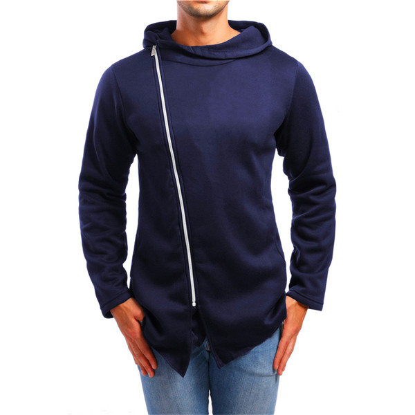 Ανδρικό φούτερ με φερμουάρ σε τρία χρώματα