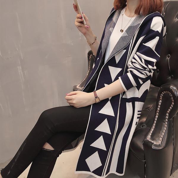 Vesta moderna de dama cu gluga in trei culori