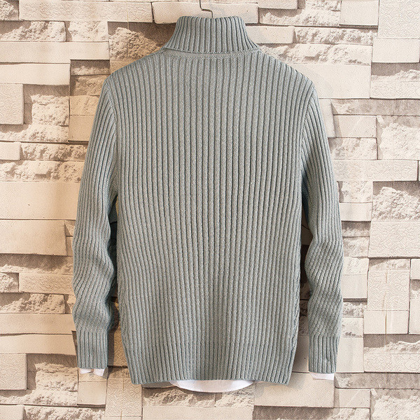 Téli férfi pulóver magas gallérral, négy színben