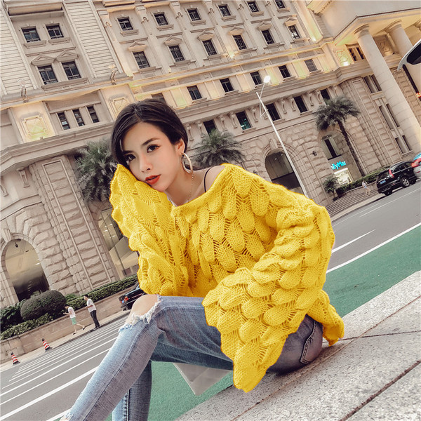 Γυναικείο πουλόβερ σε τρία χρώματα