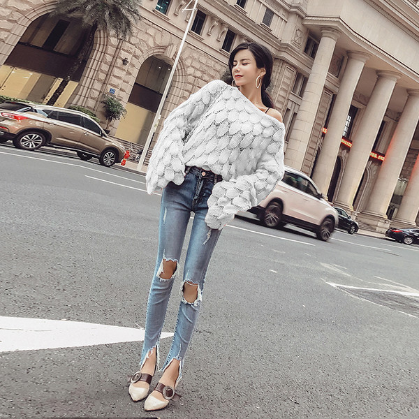 Γυναικείο πουλόβερ σε τρία χρώματα