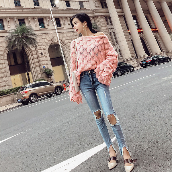 Γυναικείο πουλόβερ σε τρία χρώματα