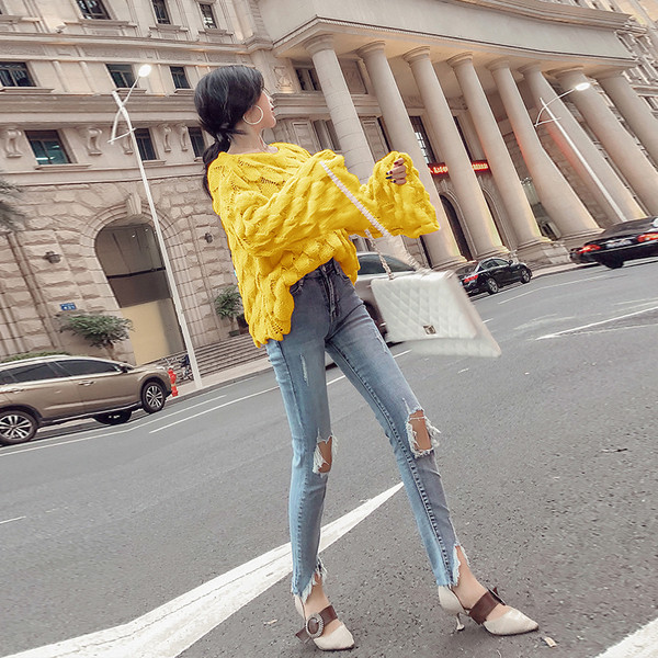 Γυναικείο πουλόβερ σε τρία χρώματα