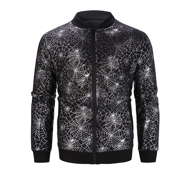 Modern férfi kabát arany és ezüst mintával