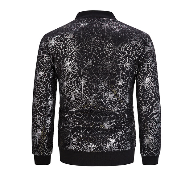 Modern férfi kabát arany és ezüst mintával