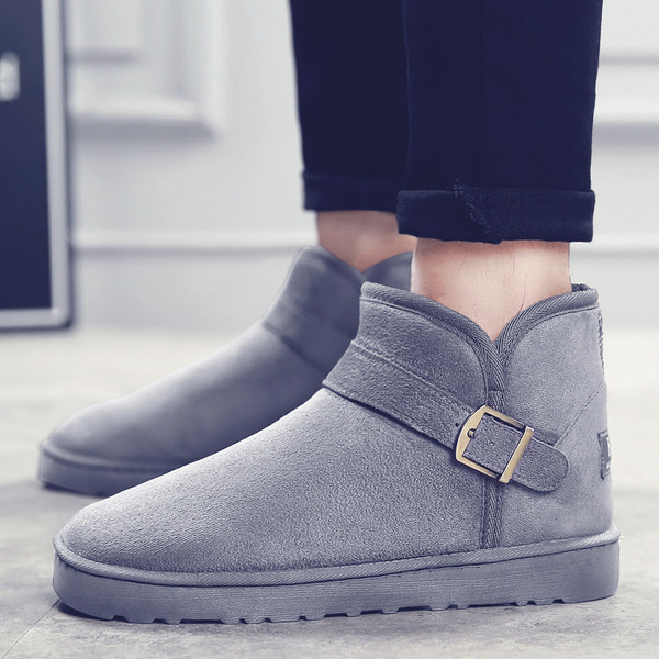 Modern férfi csizma öko velúrból, puha béléssel több színben