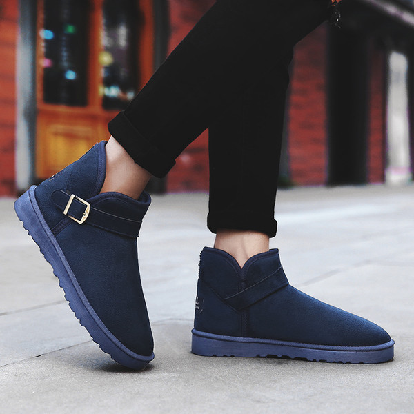 Modern férfi csizma öko velúrból, puha béléssel több színben