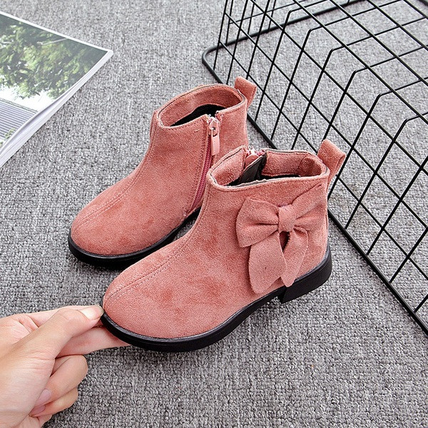 Aktuális gyerekcsizma lányoknak öko velúrból, több színben szalagos elemmel