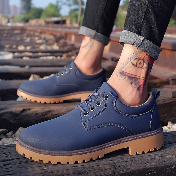 Stílusos férfi csizma eko bőrből három színben