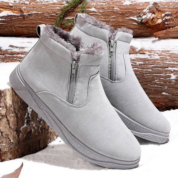 Öko velúrból készült férfi csizma puha béléssel, három színben