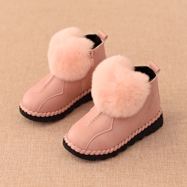 Modern gyerekcsizma lányoknak pehely elemmel, többféle színben
