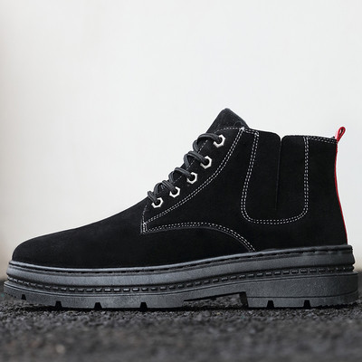 Καθημερινό μοντέλο ανδρικές μπότες σε οικολογικό σουέτ σε τρία χρώματα