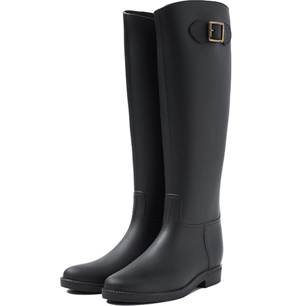 Cizme casual de cauciuc de damă în negru