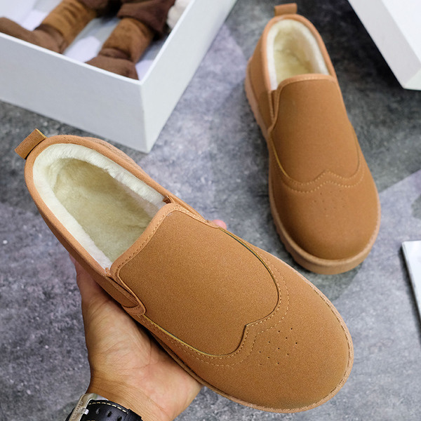 Mocasini moderni de iarna pentru barbati cu captuseala moale in trei culori