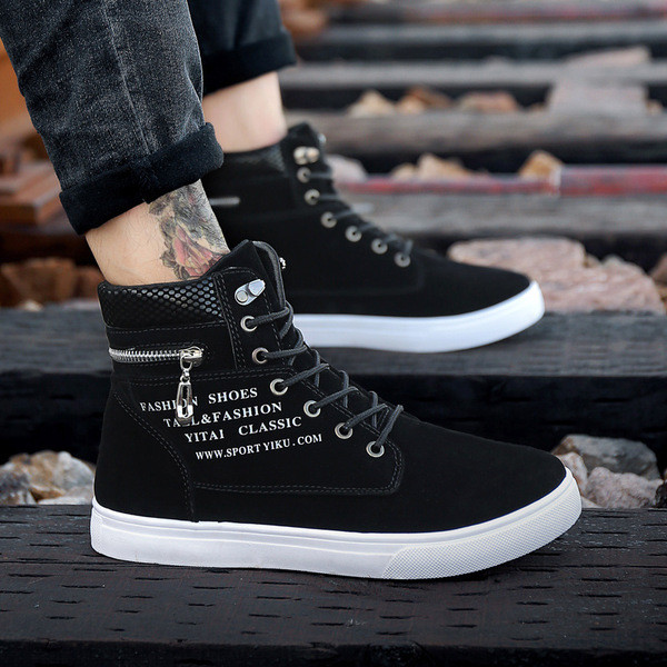 Öko bőrből készült férfi sportcipő három színben