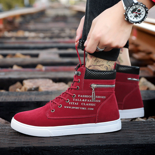 Öko bőrből készült férfi sportcipő három színben