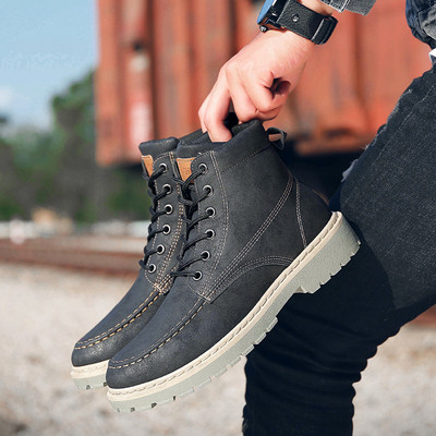 Model casual de ghete barbatesti din piele ecologica in mai multe culori