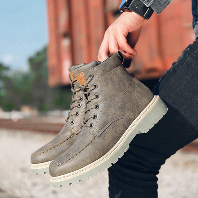 Model casual de ghete barbatesti din piele ecologica in mai multe culori