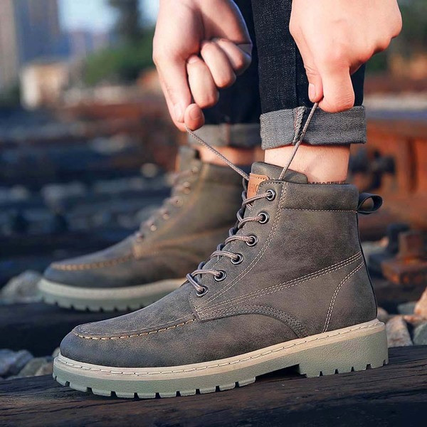 Model casual de ghete barbatesti din piele ecologica in mai multe culori