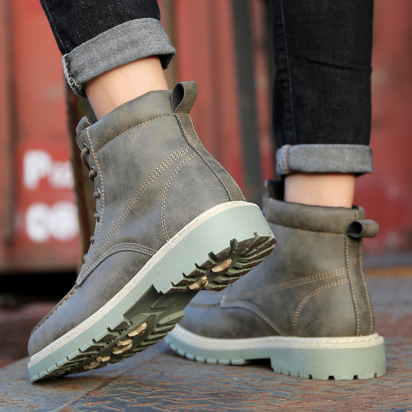 Model casual de ghete barbatesti din piele ecologica in mai multe culori