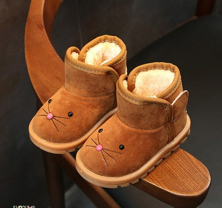 Καθημερινές παιδικές μπότες για κορίτσια με απαλή επένδυση σε τρία χρώματα