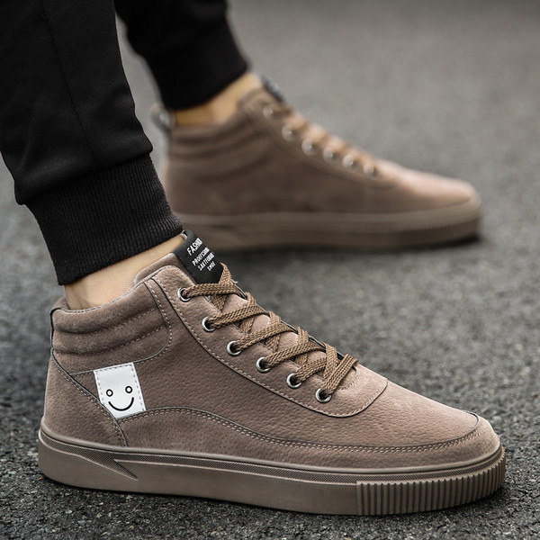 Férfi bőr tornacipő három színben