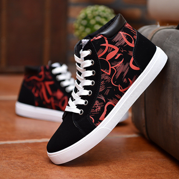 Modern férfi tornacipő fűzős három színben