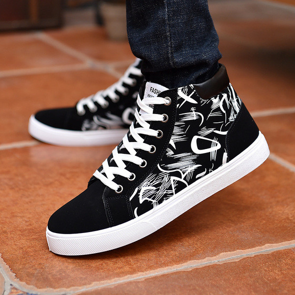 Modern férfi tornacipő fűzős három színben