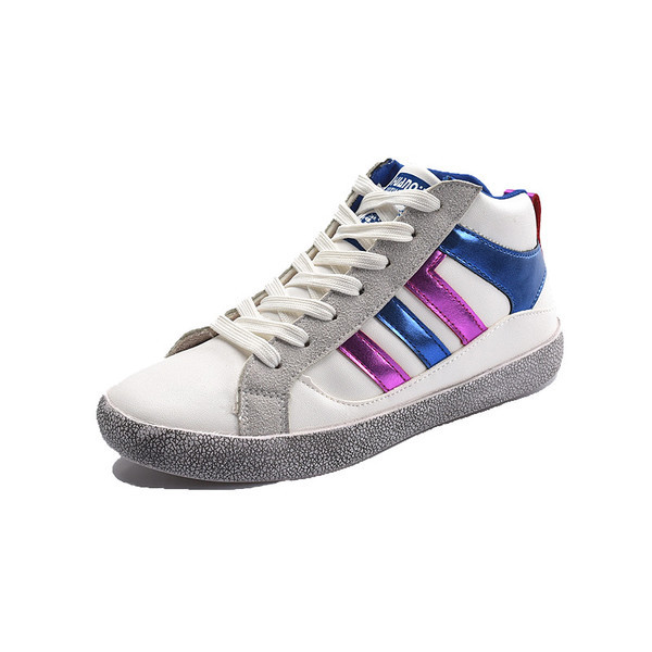 Tenisi dama in mai multe culori cu dungi colorate