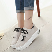 Tenisi casual dama cu sireturi si velcro