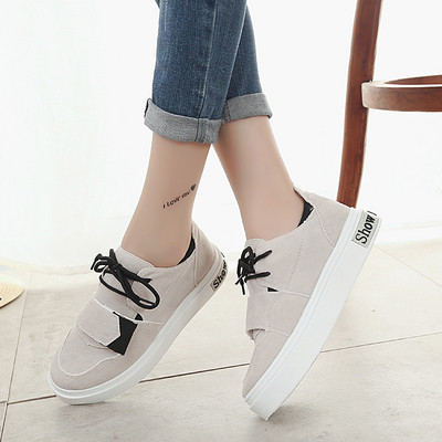 Tenisi casual dama cu sireturi si velcro