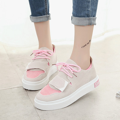 Tenisi casual dama cu sireturi si velcro