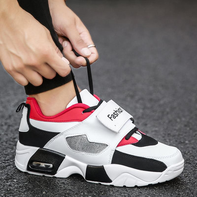 Ανδρικά πάνινα παπούτσια με λορίδες και κορδόνια σε τρία χρώματα