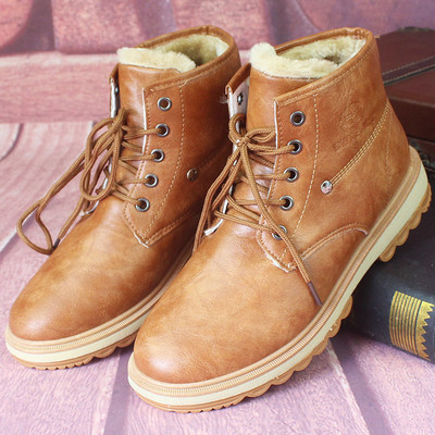 Ανδρικές χειμερινές μπότες με μαλακή επένδυση από δέρμα σε τρία χρώματα