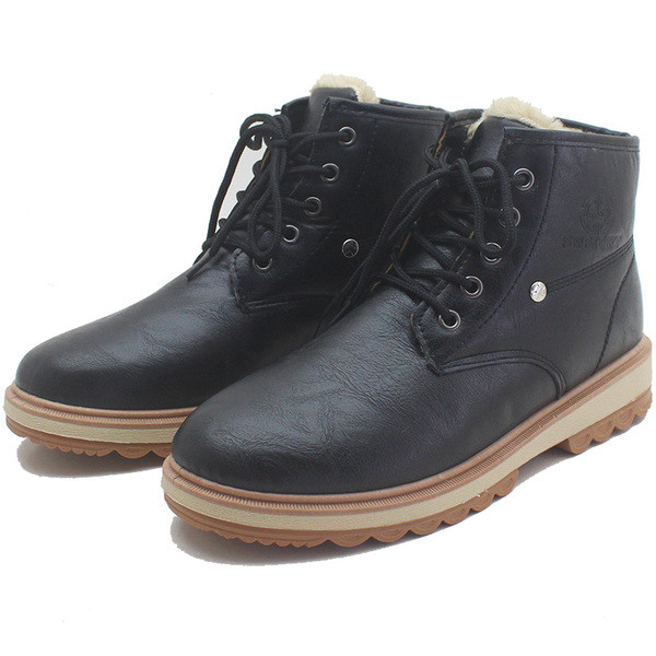 Ανδρικές χειμερινές μπότες με μαλακή επένδυση από δέρμα σε τρία χρώματα