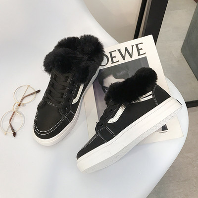 Γυναικεία αθλητικά παπούτσια για το χειμώνα σε μερικά χρώματα με γούνα