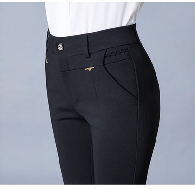 Κομψά γυναικεία ελαστικά παντελόνια σε τρία χρώματα