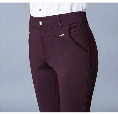 Κομψά γυναικεία ελαστικά παντελόνια σε τρία χρώματα