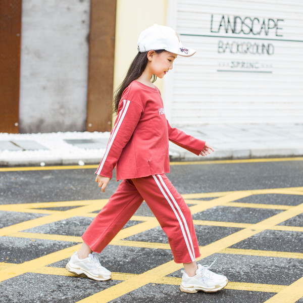 Set zilnic pentru copii pentru fete în roșu