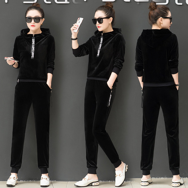 Női bársony szett több színben