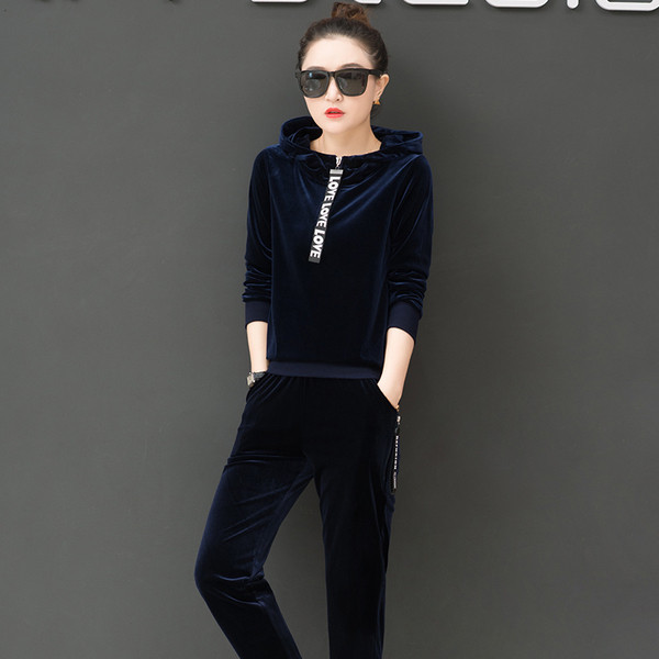 Női bársony szett több színben