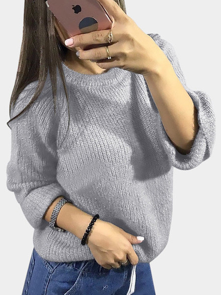 Κομψό γυναικείο χειμερινό  πουλόβερ σε διάφορα χρώματα