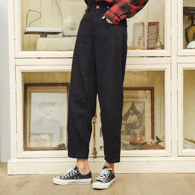 Μοντέρνα ρετρό παντελόνι σε δύο χρώματα