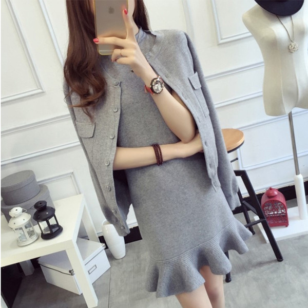 Női szett több színben - ruha és mellény