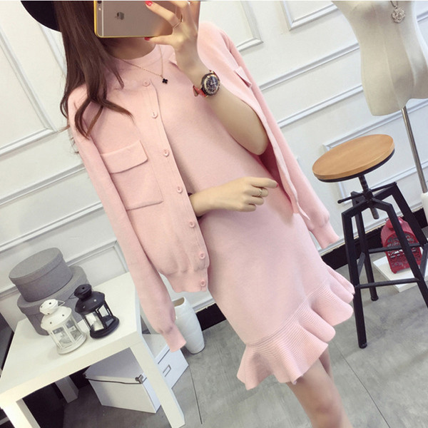 Női szett több színben - ruha és mellény