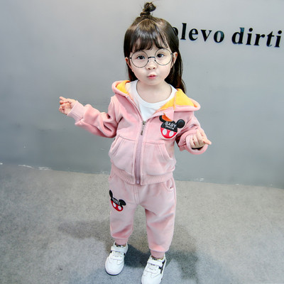 Gyermek sportkészlet lányoknak 3D díszítéssel és három színben