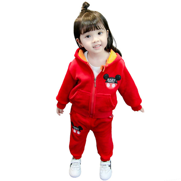 Gyermek sportkészlet lányoknak 3D díszítéssel és három színben