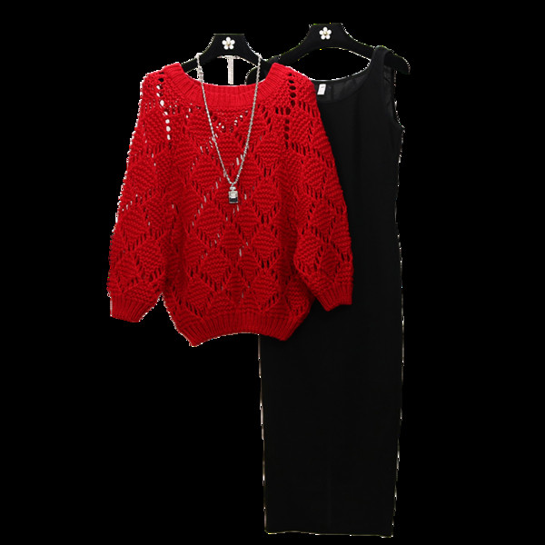 Női szett - ruha és pulóver